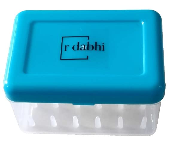 R Dabhi Thread Box for Sewing Kit Tailoring Accessories Gadget Organizer with 2 Floor Storage 1 for Reels Up to 24, 2 for Scis