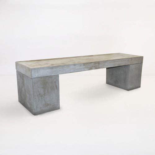 HomeRoots 18' Concrete Bench