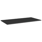 vidaXL High Gloss Black Bookshelf Boards – 39.4"x19.7"x0.6" – Made of Durable Engineered Wood – Ideal for Extra Storage - Pack of 4