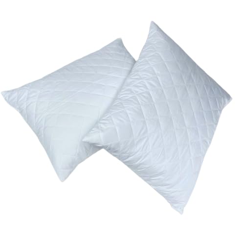 Soft Touch Quilted Pillow Cover Set Of 2 (Standard) With Real Thread Stitching
