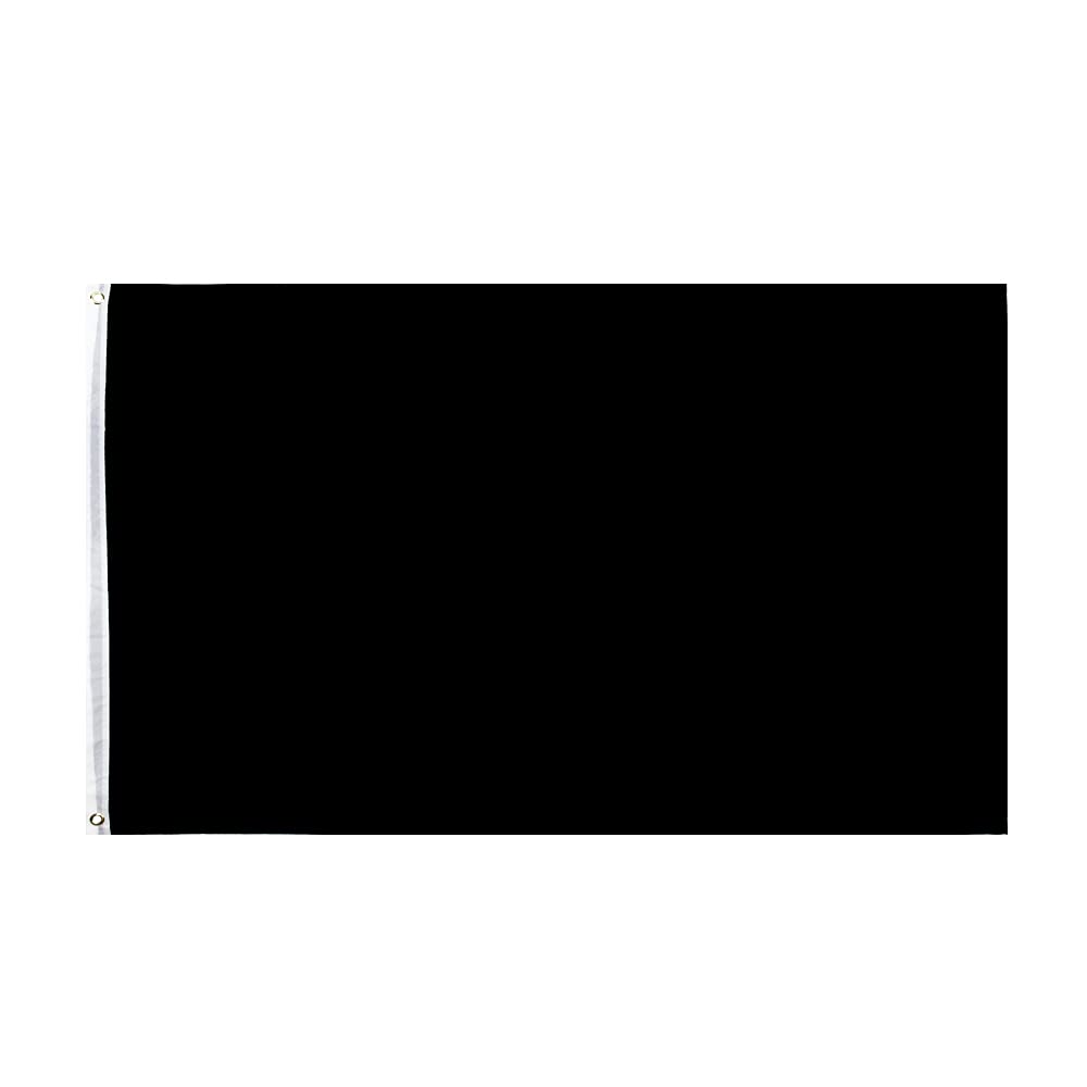 3X5 Foot Solid Black Flag - Plain Black Flags