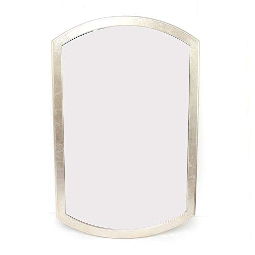 HomeRoots Decor 1.75' X 44' X 28' Silver Contemporary Minimalist Dressing Mirror with Gold Frame