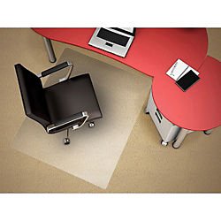 Deflecto Corporation, Economat Chair Mat For Low Pile Carpet, 46W X 60H, Clear