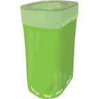 Flings Kiwi Trash & Recycling Bins - 13-Gallon (1 Pc.) - Perfect For Parties, Events & Home - Convenient Solution