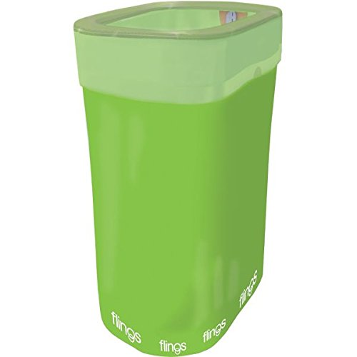 Flings Kiwi Trash & Recycling Bins - 13-Gallon (1 Pc.) - Perfect For Parties, Events & Home - Convenient Solution