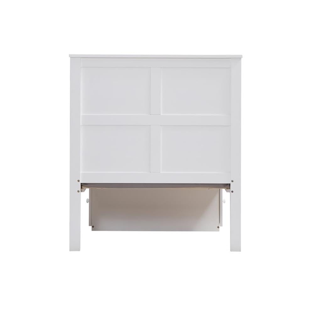 Acme Iolanda Wooden Twin Panel Bed with Storage in White