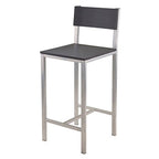 Ergode Hanley High Table Set | Chic & Functional | 42'W x 23.62'D Table | 38.03'H | 2 Stools - 15.35'W x 16.92'D x 37.56'H | 220 lbs Capacity | 57.65 lbs Weight