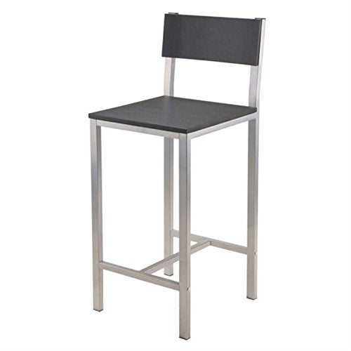 Ergode Hanley High Table Set | Chic & Functional | 42'W x 23.62'D Table | 38.03'H | 2 Stools - 15.35'W x 16.92'D x 37.56'H | 220 lbs Capacity | 57.65 lbs Weight