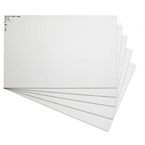 Emraw Poster Board Lightweight Craft Backing Boards For Presentations Office Sign Blank Painting Board Smooth Surface Poster She