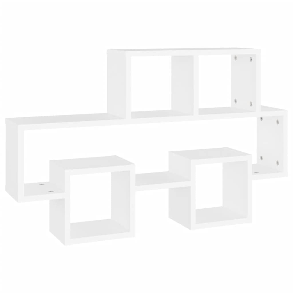 Car-Shaped Wall Shelf White 82x15x51 cm Engineered Wood