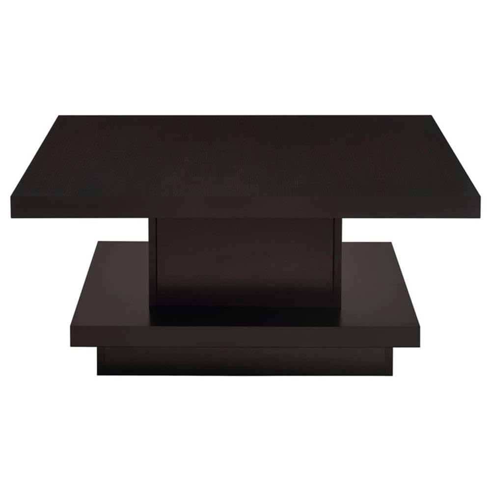 Coaster Furniture Square Coffee Table Composite Wood Cappuccino Brown 705168