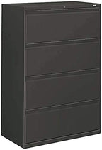 Hon 884Ls 800 Series Four-Drawer Lateral File, 36W X 19-1/4D X 53-1/4H, Charcoal