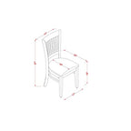 East West Furniture LYVA5-ESP-C Lynfield 5 Piece Kitchen Set for 4 Includes a Rectangle Dining Room Table with Butterfly Leaf and 4 Linen Fabric Upholstered Chairs, 36x66 Inch, Espresso