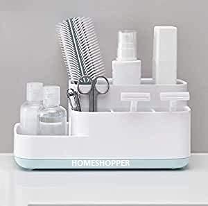 HOMESHOPPER Bathroom Toothbrush Caddy, HOMESHOPPER Upgraded Bathroom Toothbrush Holder, Toothbrush and Toothpaste Organizer Rack