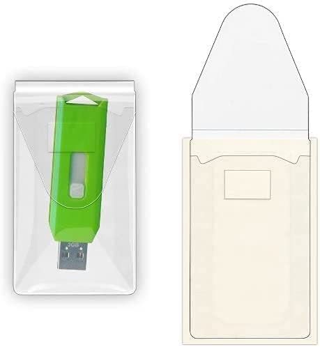 10 Usb Flash Drive Holders - Peel Adhesive - 2'X4' - Reusable Stick - Digital Presentations - 10 Pack