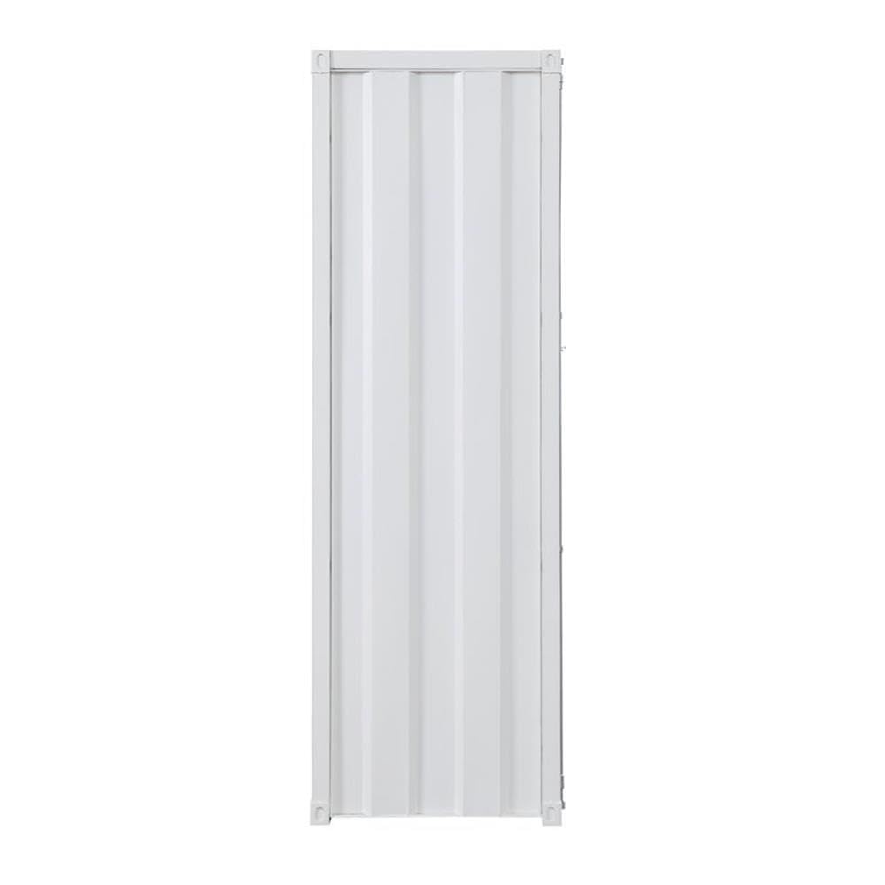 Acme Cargo Wardrobe Metal Armoire with 1 Door in White