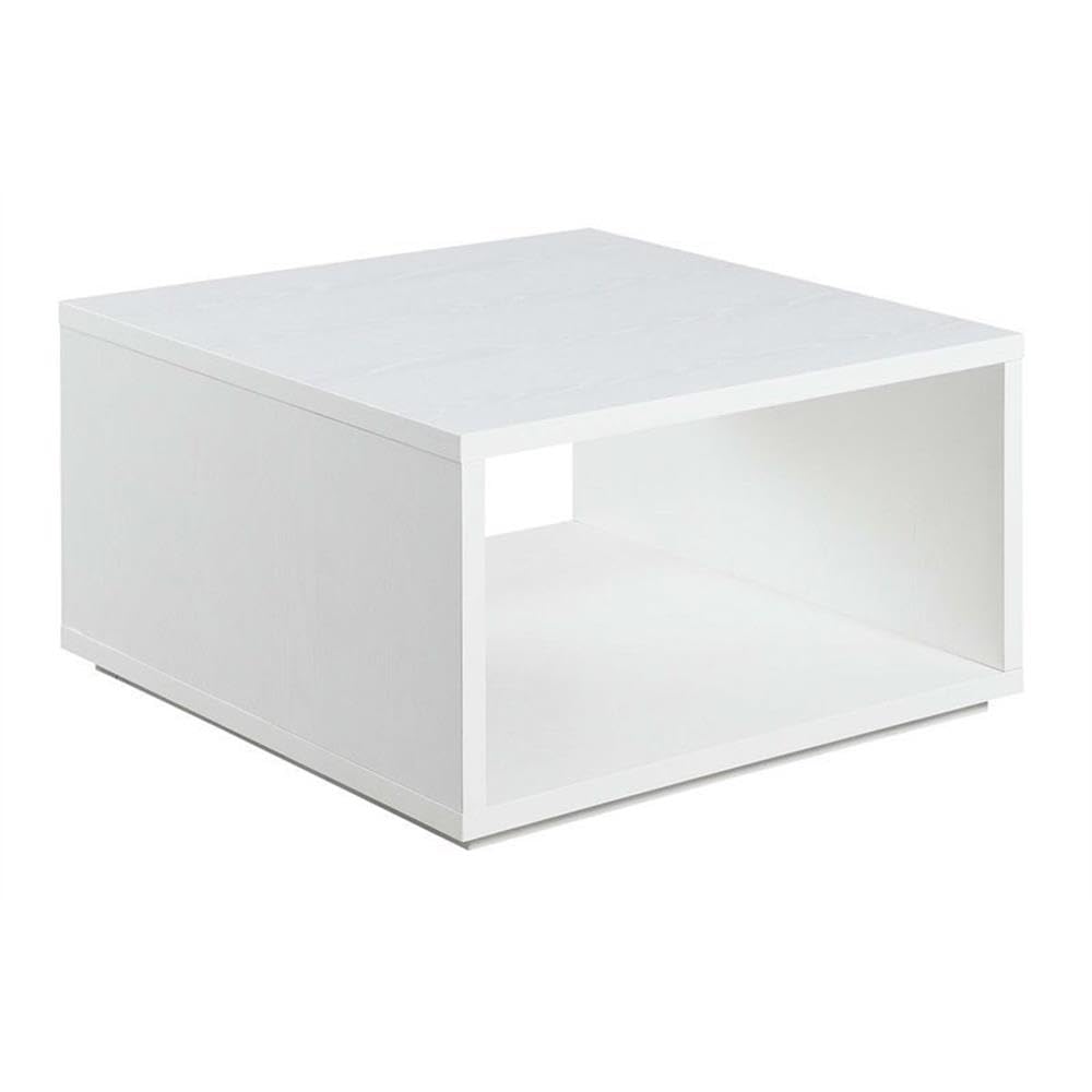Convenience Concepts Northfield Admiral Square Coffee Table, White