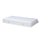 Baxton Studio Mariana Classic and Traditional White Finished Wood Twin Size Trundle