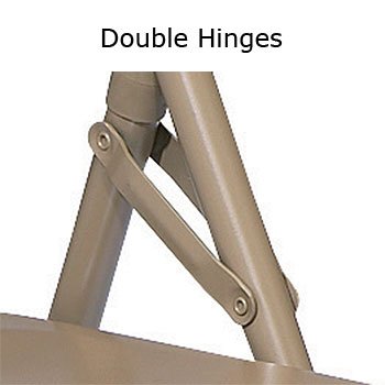 Steel Folding Chair -Set Of 4 - Beige (Beige) (29 1/2"H x 18 1/4"W x 20 1/4"D)