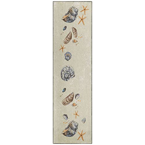 Seabreeze Sz9 Ivory Coastal Rug Runner 2' 3" X 7 ' 6"