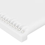vidaXL Headboards 2 pcs White 35.4"x2"x30.7"/34.6" Faux Leather