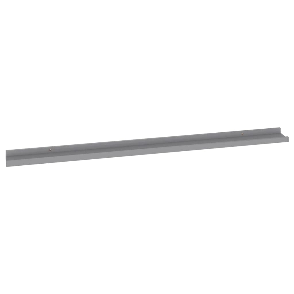Wall Shelves -SKM Wall Shelves 2 pcs Gray 45.3&quot;x3.5&quot;x1.2&quot;