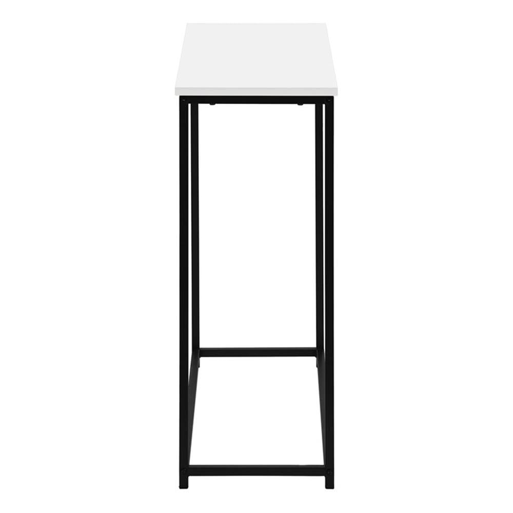 Monarch Specialties 2252 Accent Table, Console, Entryway, Narrow, Sofa, Living Room, Bedroom, Metal, Laminate, White, Black, Contemporary, Modern Table-32, 31.5&Quot; L X 11.5&Quot; W X 29&Quot; H