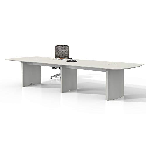Mayline Medina Conference Table, 12', Textured Sea Salt Laminate