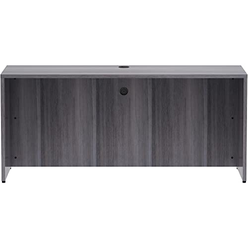 Lorell LLR69596 Weathered Charcoal Laminate- 66 x 24 x 29.5 in. Credenza Shell