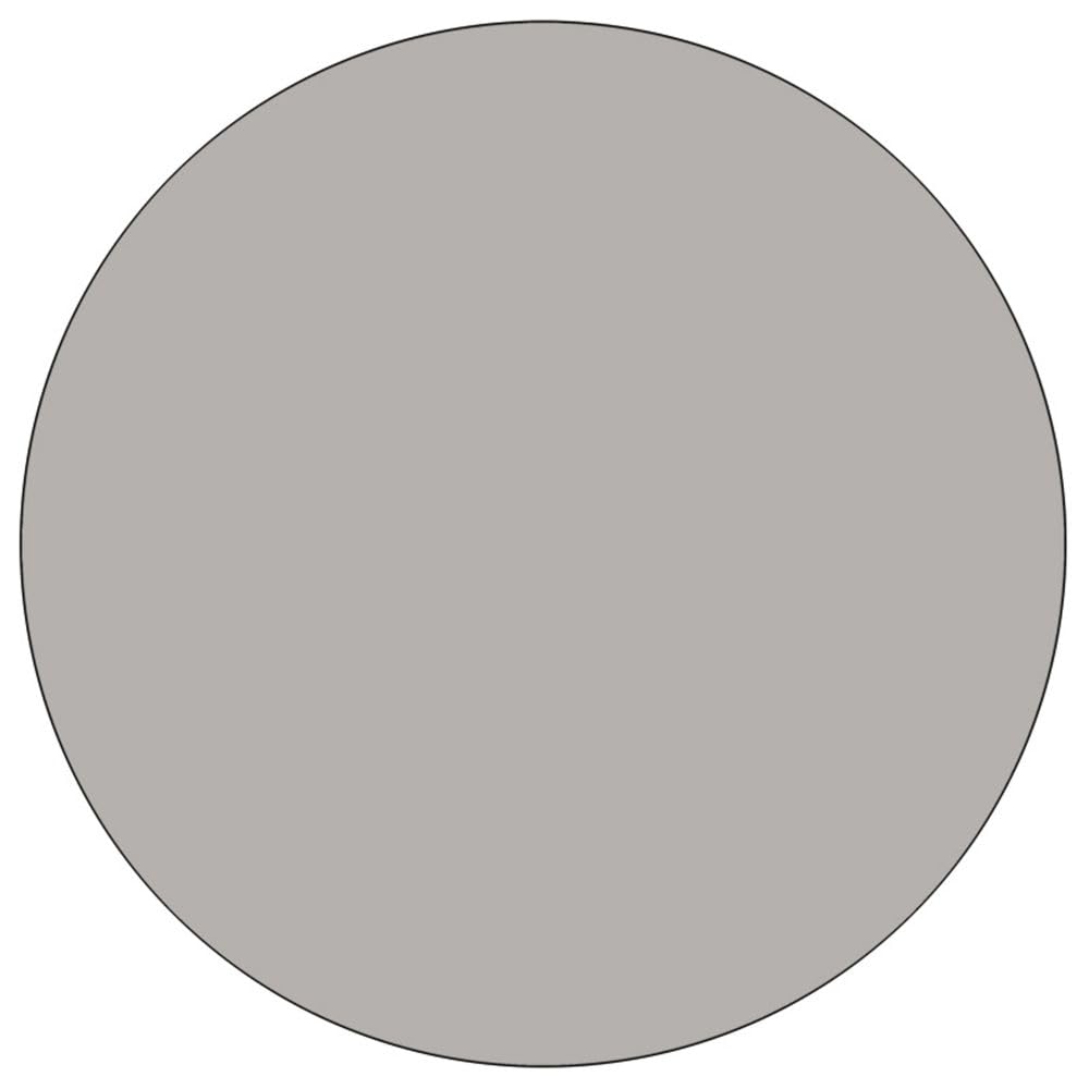 Flash Furniture Wren 48'' Round Grey HP Laminate Activity Table - Height Adjustable Short Legs