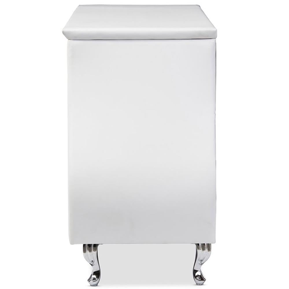 Baxton Studio BBT2039-White-Dresser Dressers, Medium, White