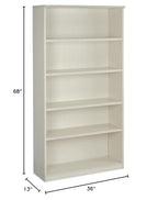 Safco Mayline Mvb5Tss Medina 5-Shelf Bookcase, 68"H, Textured Sea Salt Laminate