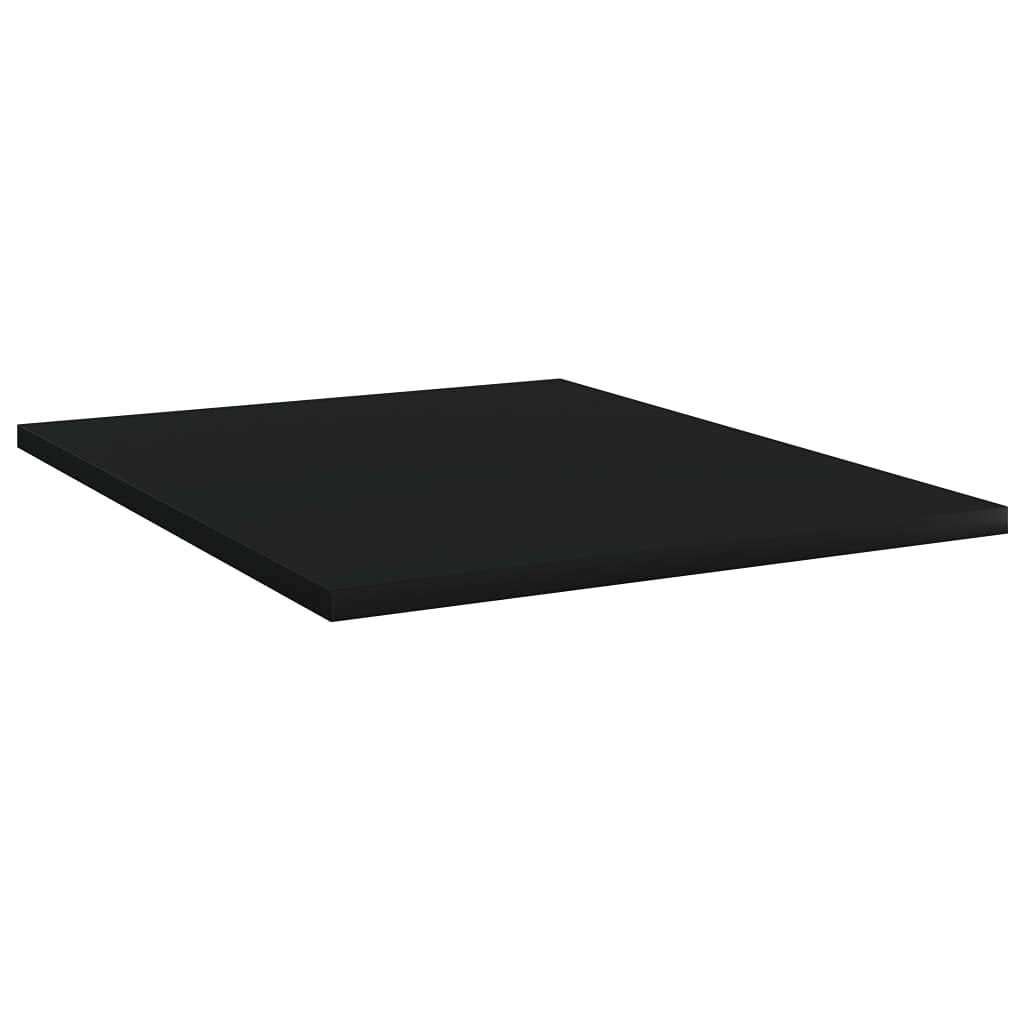vidaXL Engineered Wood Bookshelf Boards - Black 15.7&quot;x19.7&quot;x0.6&quot; - Practical Storage Solutions - 8 Pack