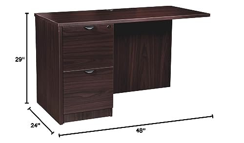 Lorell Prominence 2.0 Espresso Laminate Left Return