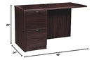Lorell Prominence 2.0 Espresso Laminate Left Return