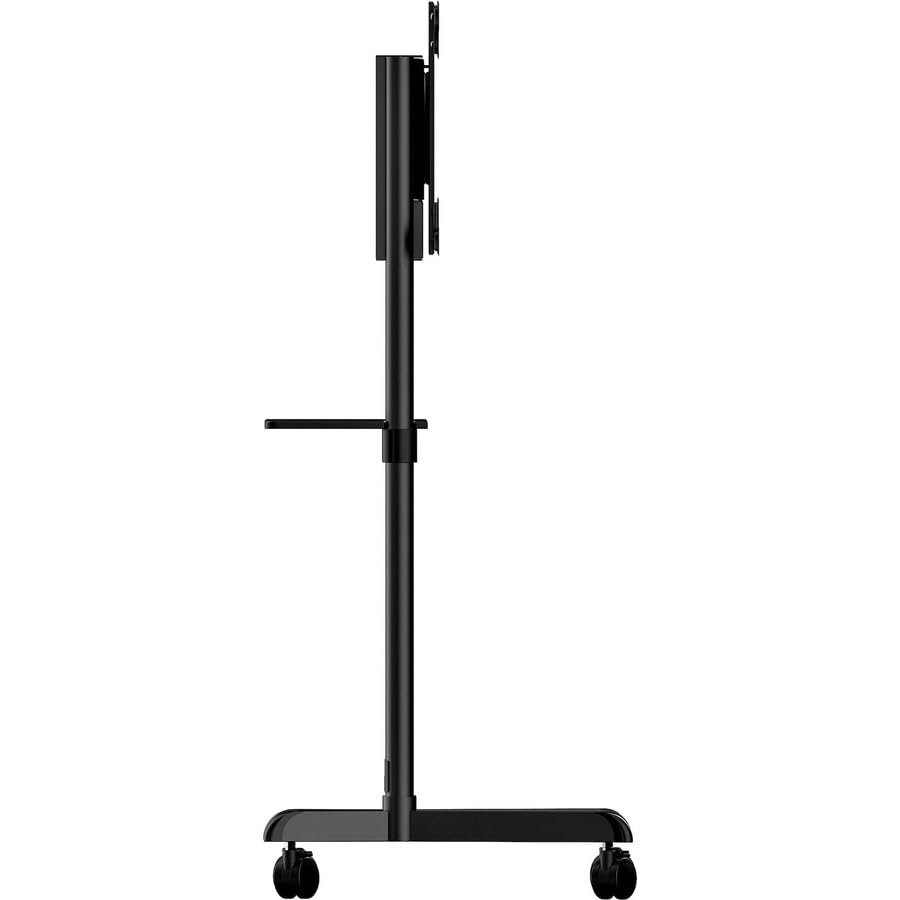 StarTech.com Mobile TV Cart - Portable Rolling TV Stand for 37-70" VESA Display (154lb/70kg) - TV Stand w/Shelf & Storage Compartment - Rotate/Tilt Display - Universal TV Mount on Wheels (MBLTVSTNDEC)