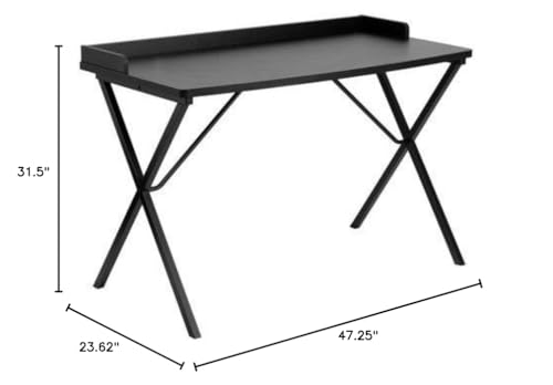Ledge Writing Desk [Set Of 2] Color: Black