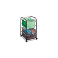 - Onyx Mesh Mobile File, Two-Drawers, 15-3/4W X 17D X 27H, Black