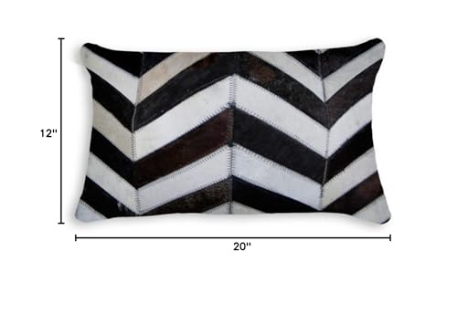 HomeRoots Decor 12' X 20' X 5' Chocolate and Natural Pillow