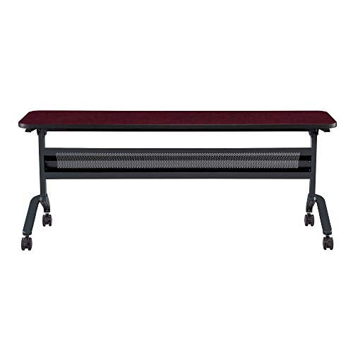 Safco Products Flip-N-Go Training Table, Regal Mahogany 18&quot; x 72&quot; Home, Office & Classroom