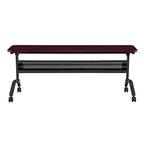 Safco Products Flip-N-Go Training Table, Regal Mahogany 18" x 72" Home, Office & Classroom
