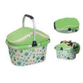 Collapsible Picnic Cooler Basket in Green