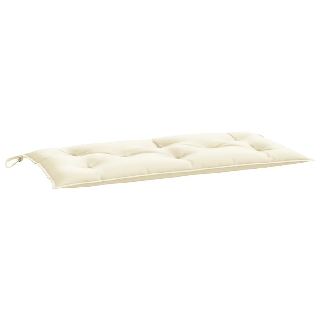 Vidaxl Oxford Fabric Garden Bench Cushion, Outdoor Seat Padding, Cream White Color, 39.4'X19.7'X2.8' Size, 2.87 Pounds, Comes