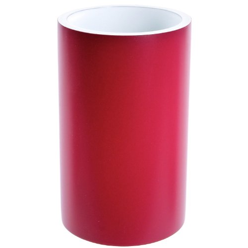 Gedy YU98-53 Yucca Tumbler, 1' L x 2.77' W, White, Ruby Red