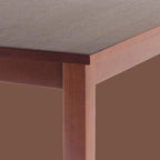 Ergode Compact Wood Dining Table - Walnut Finish, Solid Construction, Easy Assembly