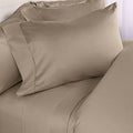 800 Thread Count Four (4) Piece Olympic Queen Size Taupe Solid Bed Sheet Set, 100% Egyptian Cotton, Premium Hotel Quality
