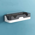 ZEEBLY Self Adhesive Shower Caddy Wall Mount with Towel Bar, Bathroom Shelf Storage Organizer No Drilling Shower Shelf Kitchen S