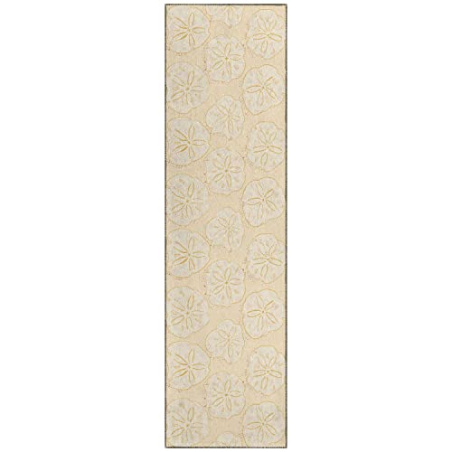 Seabreeze Sz10 Ivory Coastal Rug Runner 2' 3&quot; X 7 ' 6&quot;