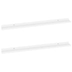 Vidaxl Wall Shelves 2 Pcs, Floating Shelves, Display Shelves, Wall Mounted Shelves For Book Dvd Photo Frame Trophy Display, Mode
