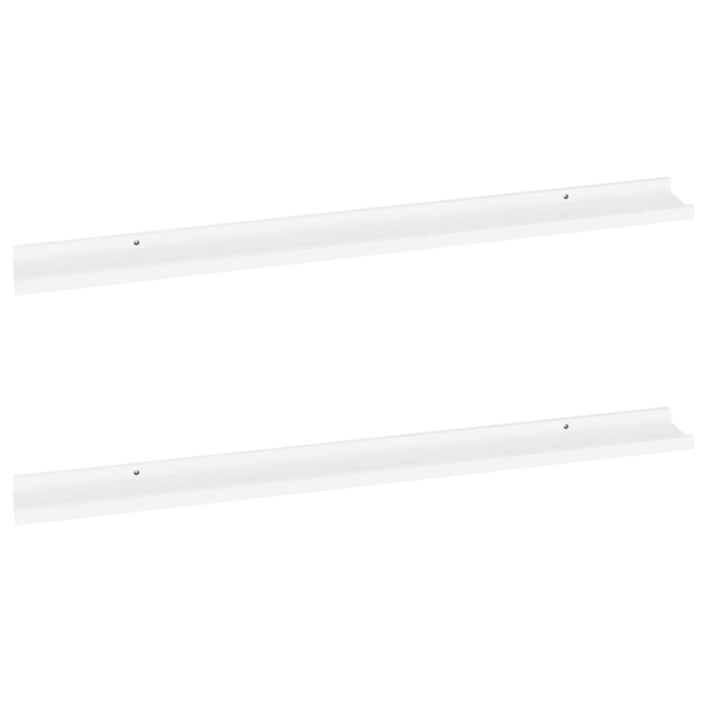 Vidaxl Wall Shelves 2 Pcs, Floating Shelves, Display Shelves, Wall Mounted Shelves For Book Dvd Photo Frame Trophy Display, Mode